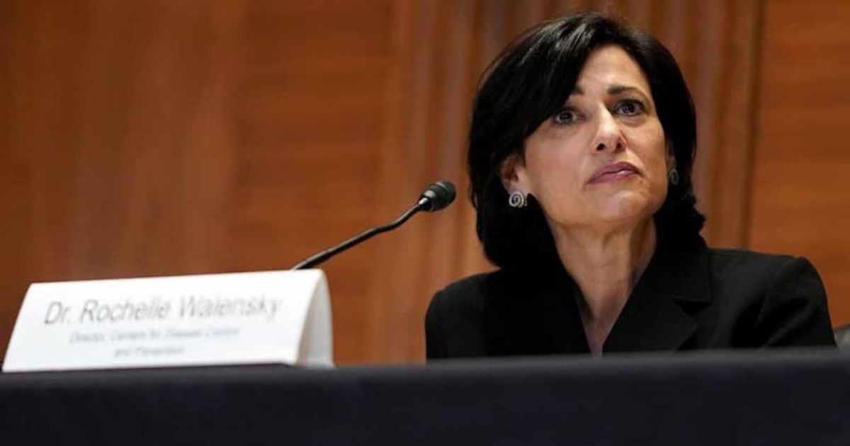 Former CDC director Dr. Rochelle Walensky Former CDC director Dr. Rochelle Walensky