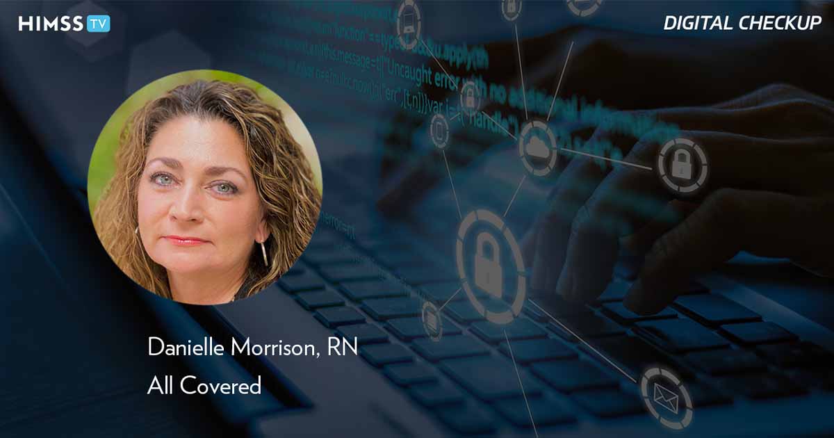 Danielle Morrison, All Covered_Hands typing on laptop with security icons Photo by Urupong/iStock/Getty Images Plus