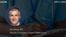 Eric Gasser, Wooster Community Hospital Health System Eric Gasser, Wooster Community Hospital Health System_Nurse checkng patient's chart Photo by ljubaphoto/E+/Getty Images