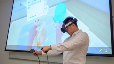 A demonstration of infant care training using virtual reality A demonstration of infant care training using virtual reality