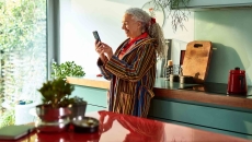 Person on a video call Person on a video call