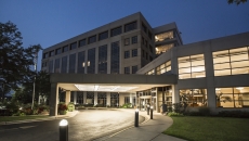 Exterior of a hospital Exterior of a hospital