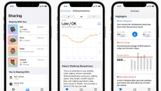 iPhones displaying Apple's latest health updates iPhones displaying Apple's latest health updates
