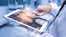 Doctor using a tablet