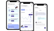 Smartphones displaying Cerebral's app Smartphones displaying Cerebral's app