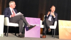 Dr. Joe Kvedar, professor at Harvard Medical School and Board Chair of the ATA, talks with Dr. David Mou, CMO of Cerebral, during ATA2022 on Sunday in Boston. Dr. Joe Kvedar, professor at Harvard Medical School and Board Chair of the ATA, talks with Dr. David Mou, CMO of Cerebral, during ATA2022 on Sunday in Boston.