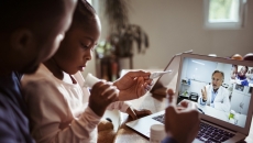 Video conference with patient and health care practitioner Video conference with patient and health care practitioner