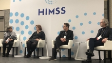 Moderator Dr. Aenor Sawyer of UC Space Health with Julie Robinson, Maarten Sierhuis and Tom Lawry Moderator Dr. Aenor Sawyer of UC Space Health with Julie Robinson, Maarten Sierhuis and Tom Lawry