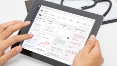 Lin Health's platform on a tablet Lin Health's platform on a tablet