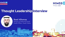Raed Alhamze, IT executive director of Saudi Arabia's Ministry of National Guard Health Affairs, relays how the hospital system achieved HIMSS digital maturity in four categories: EMRAM, EHR, analytics, infrastructure and outpatient EMRs. Raed Alhamze, IT executive director of Saudi Arabia's Ministry of National Guard Health Affairs, relays how the hospital system achieved HIMSS digital maturity in four categories: EMRAM, EHR, analytics, infrastructure and outpatient EMRs.