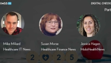 Mike Miliard, Susan Morse, Jessica Hagen at HIMSS Media_Health in 2025 Photo by pcess609/iStock/Getty Images Plus Mike Miliard, Susan Morse, Jessica Hagen at HIMSS Media_Health in 2025 Photo by pcess609/iStock/Getty Images Plus