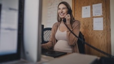 Woman talking on the telephone Woman talking on the telephone