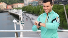 Man with smart watch Man with smart watch