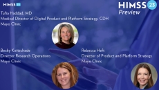 Dr. Tufia Haddad, Becky Kottschade and Rebecca Heft Dr. Tufia Haddad, Becky Kottschade and Rebecca Heft