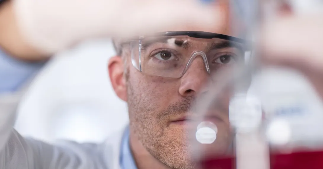 Lab technician at work Lab technician at work