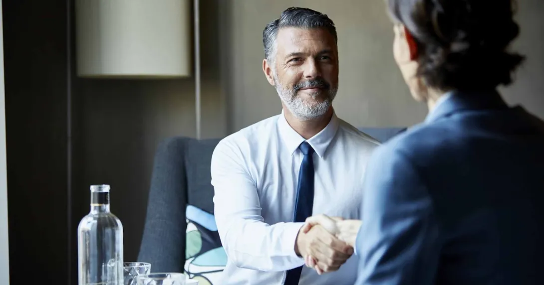 Business people shaking hands Business people shaking hands