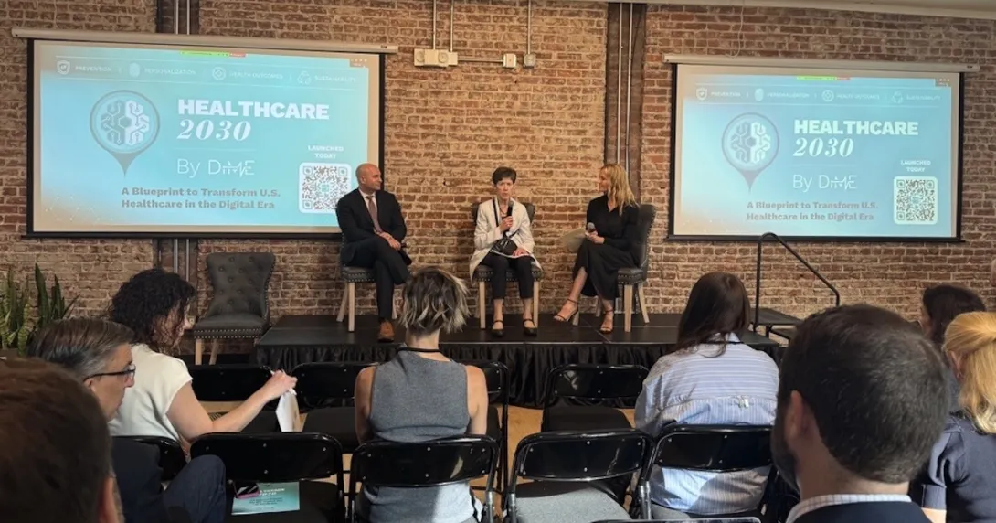 Steve Posnack of ASTP/ONC, Carolyn Clancy of the VA and Grace Cordovano of DiMe at Digital Medicine Society Steve Posnack of ASTP/ONC, Carolyn Clancy of the VA and Grace Cordovano of DiMe at Digital Medicine Society
