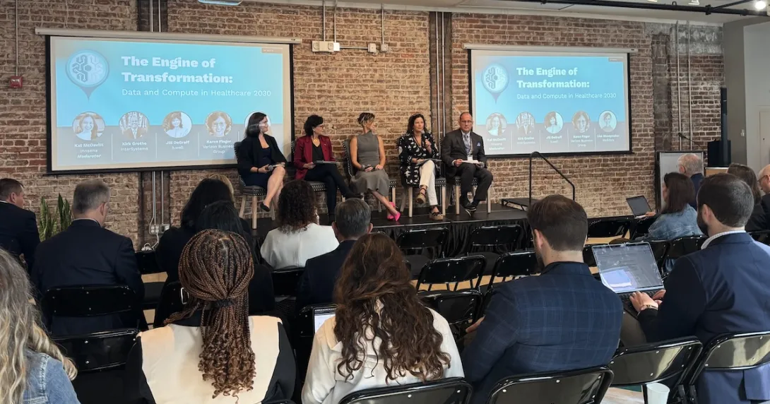 Kat McDavitt of Innsena, Karen Finger of Verizon Business Group, Lisa Moneymaker of Medidata, Jill DeGraff  of b.well and Kirk Grothe of InterSystems. Kat McDavitt of Innsena, Karen Finger of Verizon Business Group, Lisa Moneymaker of Medidata, Jill DeGraff  of b.well and Kirk Grothe of InterSystems