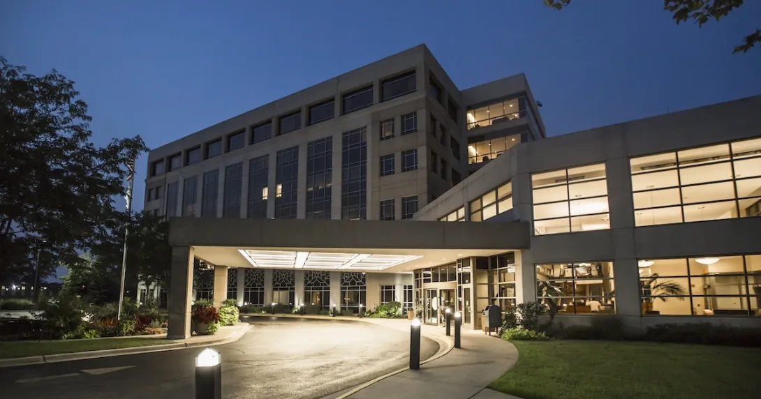 Exterior of a hospital building Exterior of a hospital building