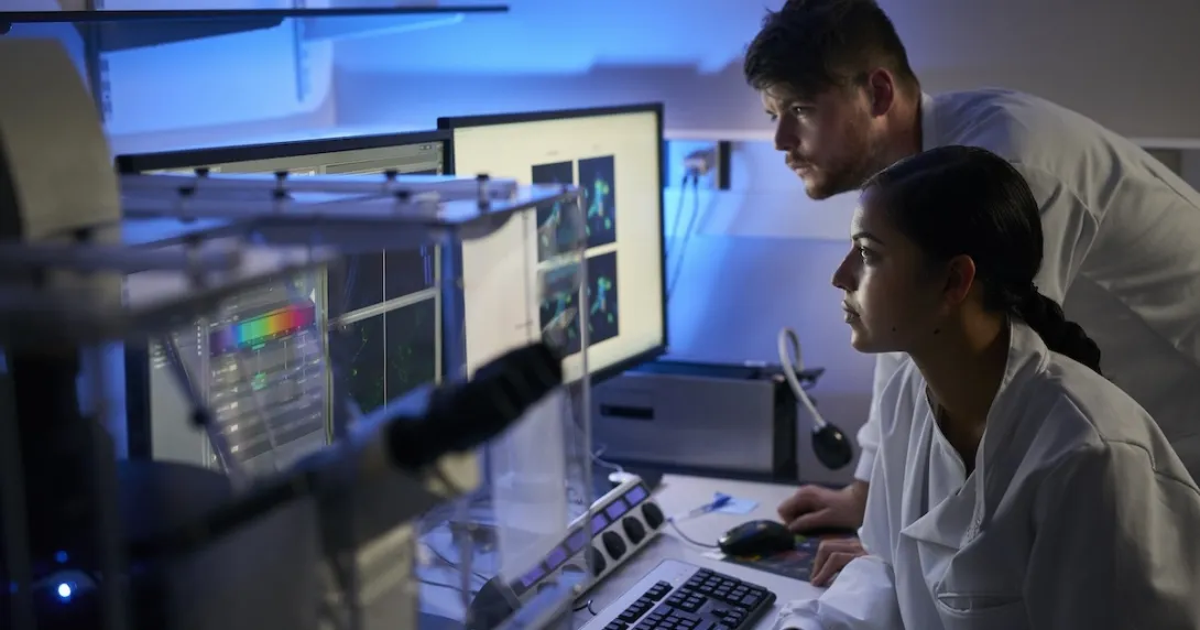 Healthcare professionals looking at telemetry Healthcare professionals looking at telemetry