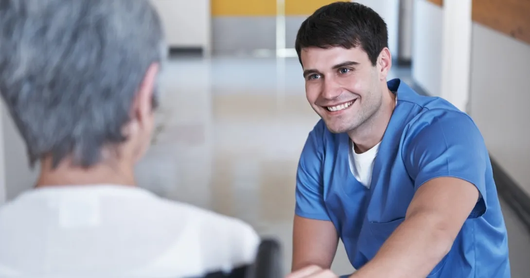 Healthcare professional consulting with a patient Healthcare professional consulting with a patient
