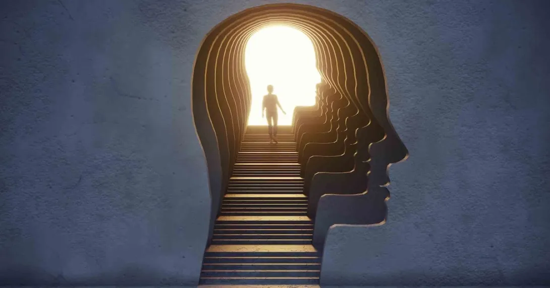 Human head and brain Human head and brain