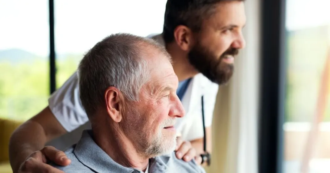 Health care practitioner with patient Health care practitioner with patient