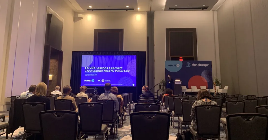 Dr. Christina Armstrong presenting at HIMSS21 on COVID Lessons Learned: The Invaluable Need for Virtual Care
