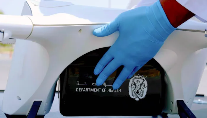 The UAE capital’s Department of Health is working with the General Civil Aviation Authority, Abu Dhabi’s SkyGo, and the California-based Matternet to establish the network in 2022. medical supplies, medicine, blood units, vaccines, drones, Matternet