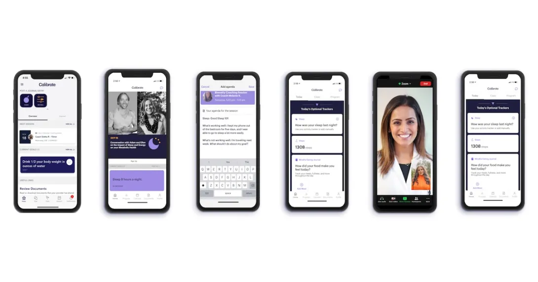 Smartphones featuring the Calibrate app Smartphones featuring the Calibrate app