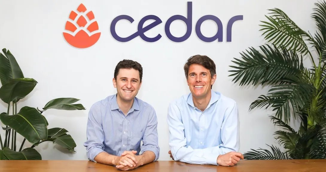 Cedar cofounders Arel Lidow and Florian Otto Cedar cofounders Arel Lidow and Florian Otto