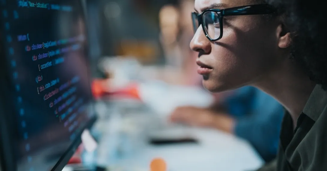 Healthcare professional reviewing data Healthcare professional reviewing data