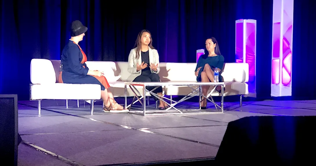 Moderator Sari Kaganoff of Rock Health with Dana Le and Elizabeth Carr Moderator Sari Kaganoff of Rock Health with Dana Le and Elizabeth Carr