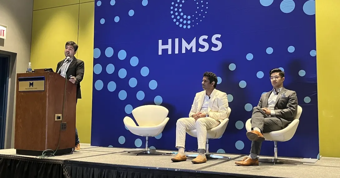 Decimal.health's Dr. Kamal Jethwani, Moffitt Cancer Center's Santosh Mohan and the University of Miami's Dr. William Jin. Decimal.health's Dr. Kamal Jethwani, Moffitt Cancer Center's Santosh Mohan and the University of Miami's Dr. William Jin.