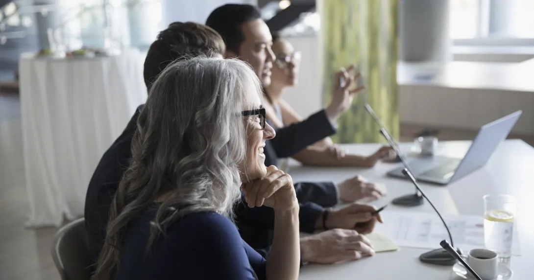 Executives gathered in a meeting Executives gathered in a meeting