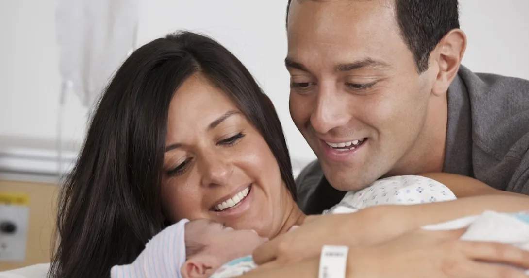 Couple with infant Couple with infant