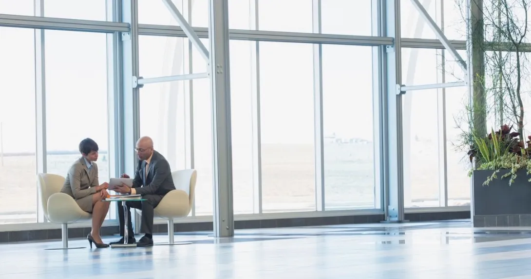 Two executives in a conference Two executives in a conference