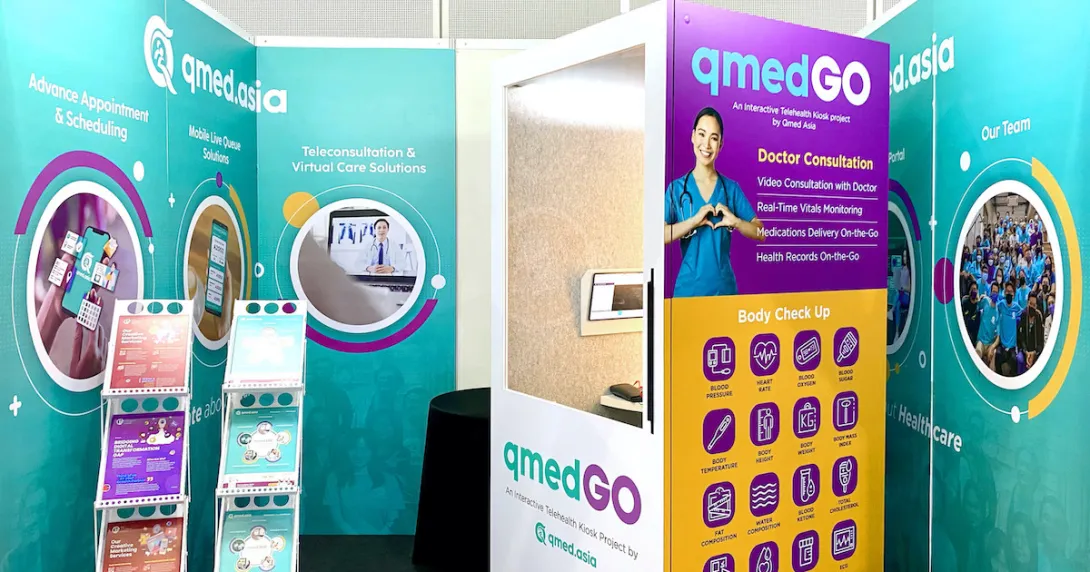 Qmed GO telehealth kiosk by Qmed Asia