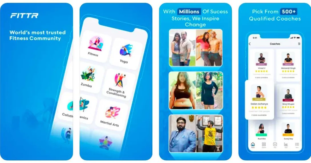 Screenshot of the Fittr app on the Apple App Store
