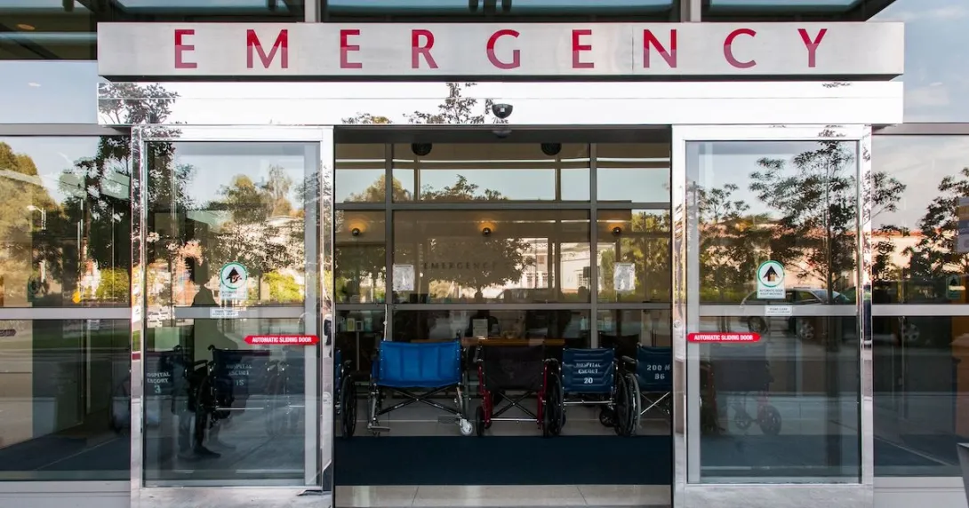 Sliding doors of emergency room Sliding doors of emergency room