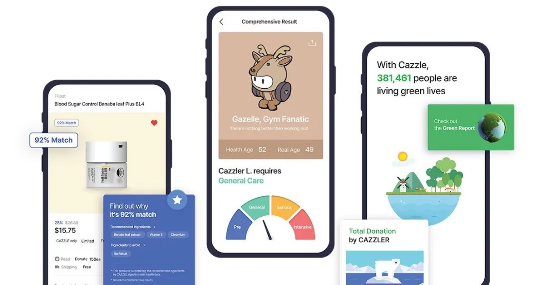 Features of Cazzle by Lotte Healthcare Features of Cazzle by Lotte Healthcare